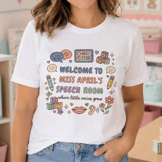 Camiseta Professor Personalizado de Sala de Fala SLP