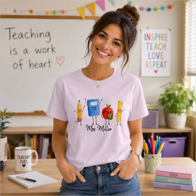 Camiseta Professor Personalizado Divertido (Criador carregado)