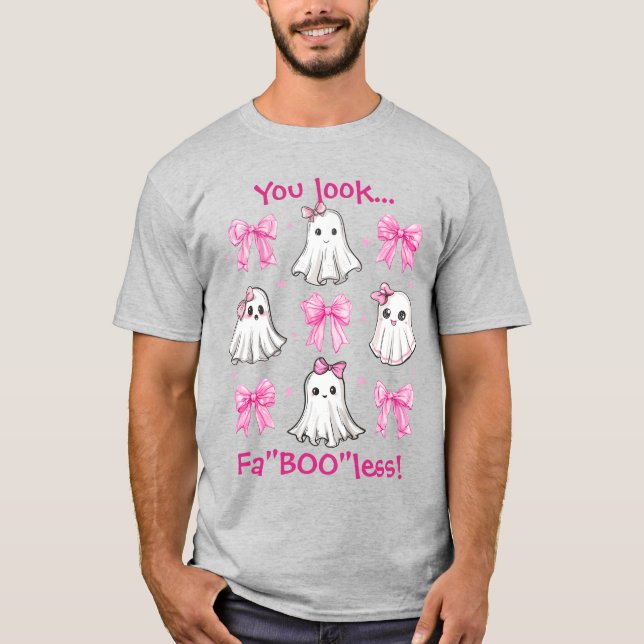 Camiseta Professor Personalizado do Halloween FaBOOless (Frente)