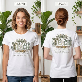 Camiseta Professor Personalizado FLORESTA de Volta às Aulas