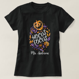 Camiseta Professor personalizado 'Hocus Focus' Halloween