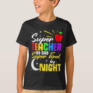 Camiseta Professor Por Dia Super Cansado Pela Escola De Pro