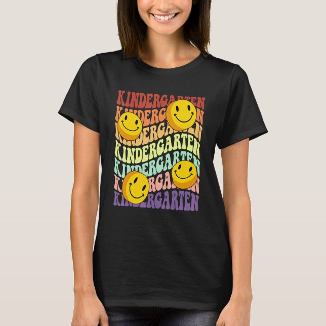 Camiseta professor pré-escolar de volta à escola Retro sm (Frente)