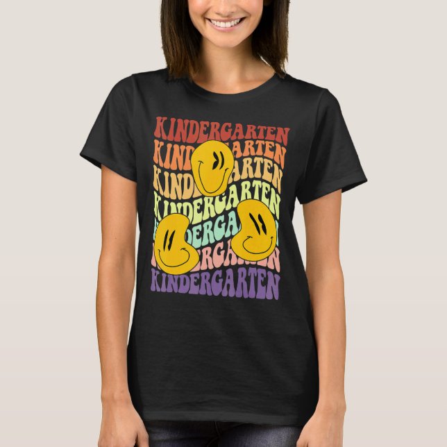 Camiseta professor pré-escolar de volta à escola Retro sm (Frente)