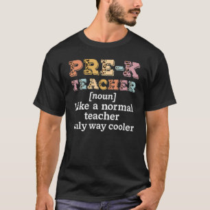 Camiseta Professor Pré-K De Volta Ao Jardim De Infância Leo