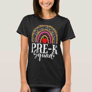 Camiseta Professor Pré-K Esquadrão Estudante 100º Dia Da Es