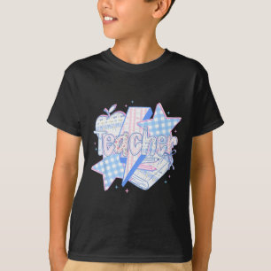 Camiseta Professor Preparado Floral Feliz Primeiro Dia de V