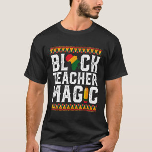 Camiseta Professor Preto Magic Melanin Pride Orgulho Negro 