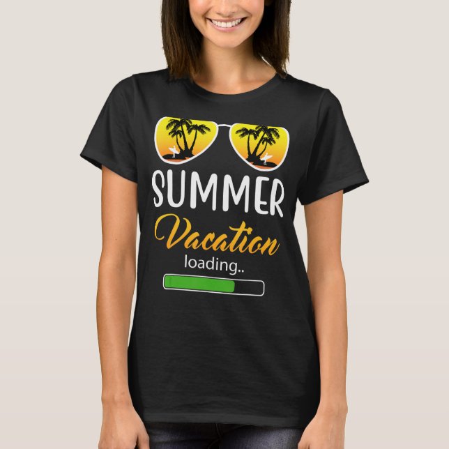 Camiseta Professor Que Carrega Férias De Verão No Último Di (Frente)