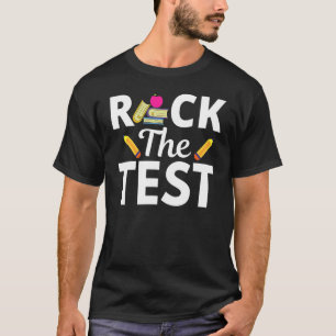 Camiseta Professor que testa o dia de teste agita o ensino