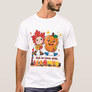 Camiseta Professor Retro Cai Png, Cai apaixonado por aprend