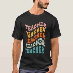 Camiseta Professor Retro Daisy Colorful ElementSchool Te
