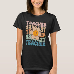 Camiseta Professor Retro Daisy Colorful ElementSchool Te