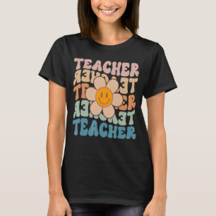 Camiseta Professor Retro Daisy Colorful ElementSchool Te