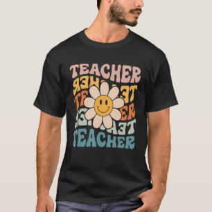 Camiseta Professor Retro Daisy Colorful ElementSchool Te