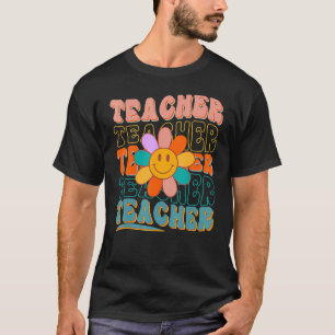 Camiseta Professor Retro Daisy Colorful ElementSchool Te