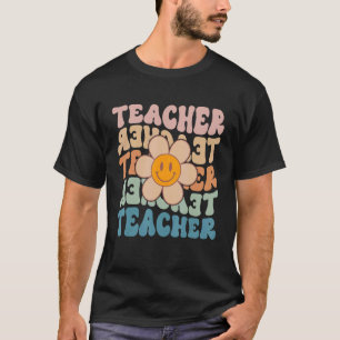 Camiseta Professor Retro Daisy Colorful ElementSchool Te