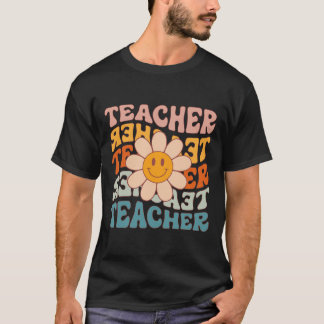 Camiseta Professor Retro Daisy Colorful - Escola Elementar 