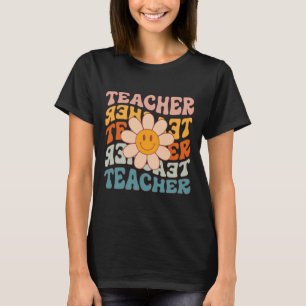 Camiseta Professor Retro Daisy Colorful - Escola Elementar