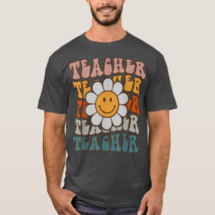 Camiseta Professor Retro Daisy Colorful Escola Tea