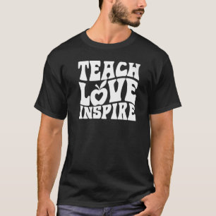 Camiseta Professor Retro em Groovy Inspirational Feliz de v