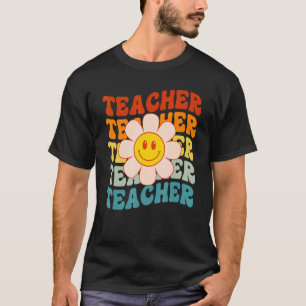 Camiseta Professor Retro Groover Feliz Rosto Bonito Daisy F