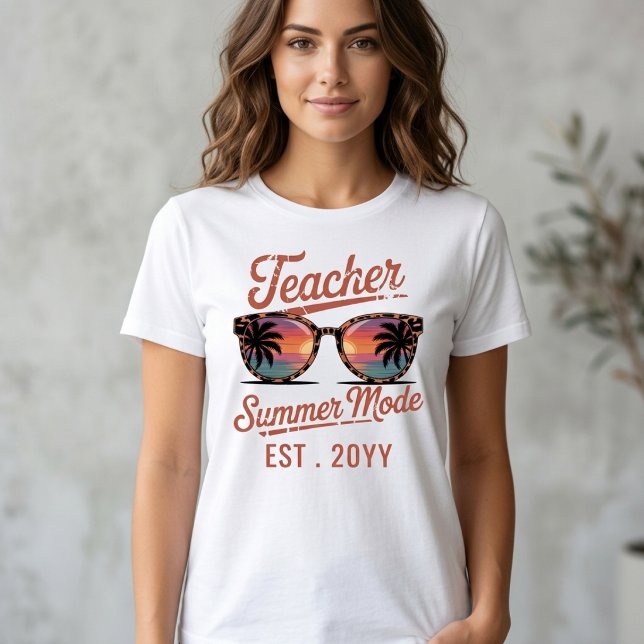 Camiseta Professor Retro Modo Verão Texto Personalizado  (Criador carregado)