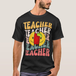 Camiseta Professor Retro Professor Colorido Professor de En