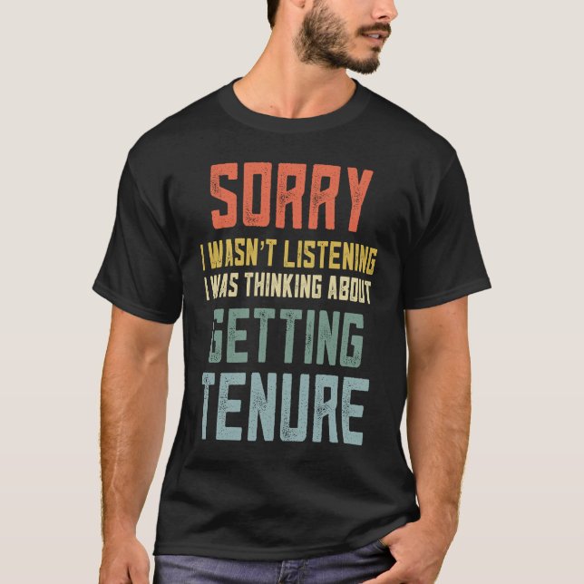 Camiseta Professor Retro Professor Tenure College Professor (Frente)