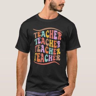 Camiseta Professor Retro Teacher Inspirational Smile Teache