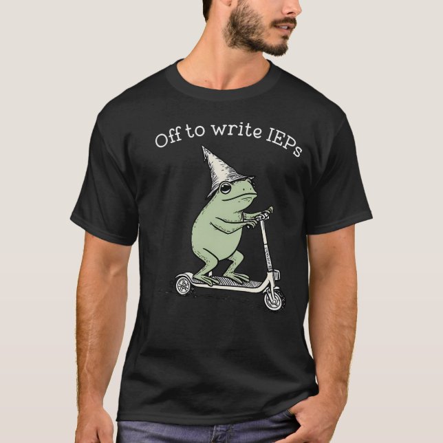 Camiseta Professor Sapo Para Escrever IEPs (Frente)