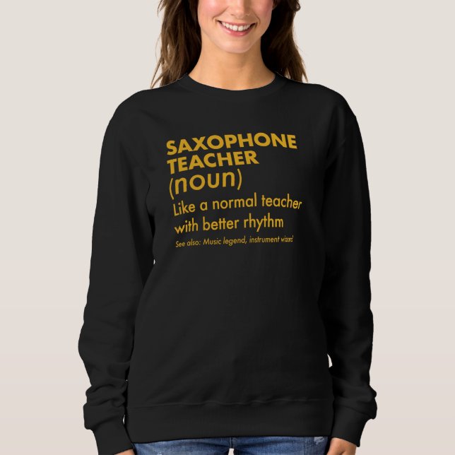 Camiseta Professor Saxofone Como Professor Normal Com Bette (Frente)