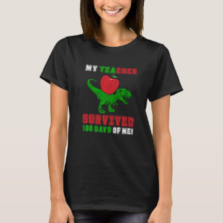 Camiseta Professor Sobreviveu 100 Dias De Mim 100 Dias De A