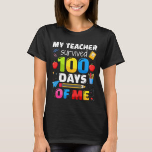 Camiseta Professor Sobreviveu a 100 Dias de Mim para o Dia