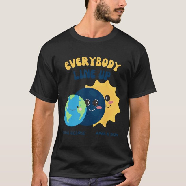 Camiseta Professor Solar Eclipse Abril 8 2024 Cute Earth Su (Frente)