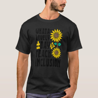 Camiseta Professor SPED Que Dia Adorável Para Ensinar Inclu