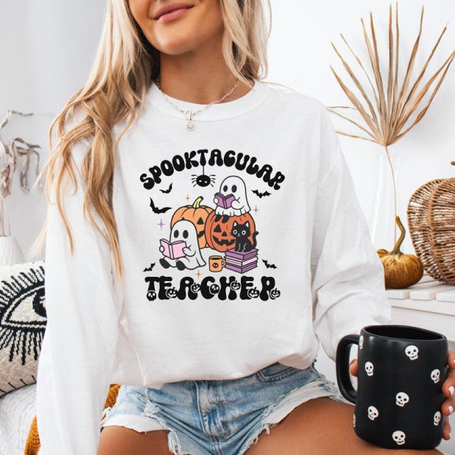 Camiseta Professor Spooktacular do Dia das Bruxas (Criador carregado)