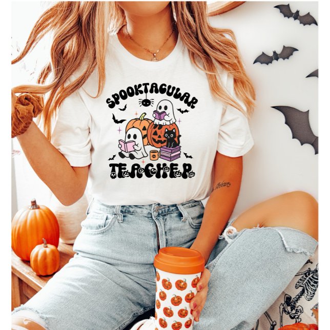 Camiseta Professor Spooktacular do Dia das Bruxas (Criador carregado)