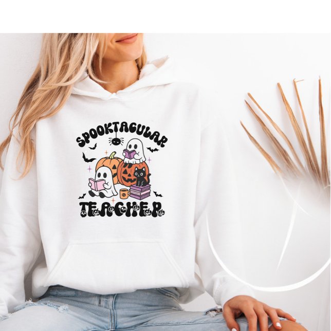 Camiseta Professor Spooktacular do Halloween Retro Bonito (Criador carregado)