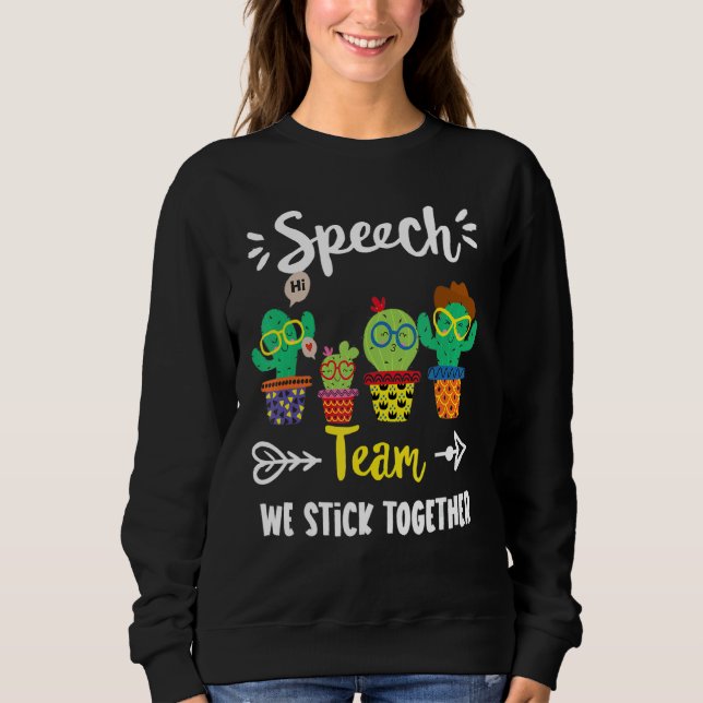 Camiseta Professor Squ de Fala da Equipe de Voz Cactus Crew (Frente)