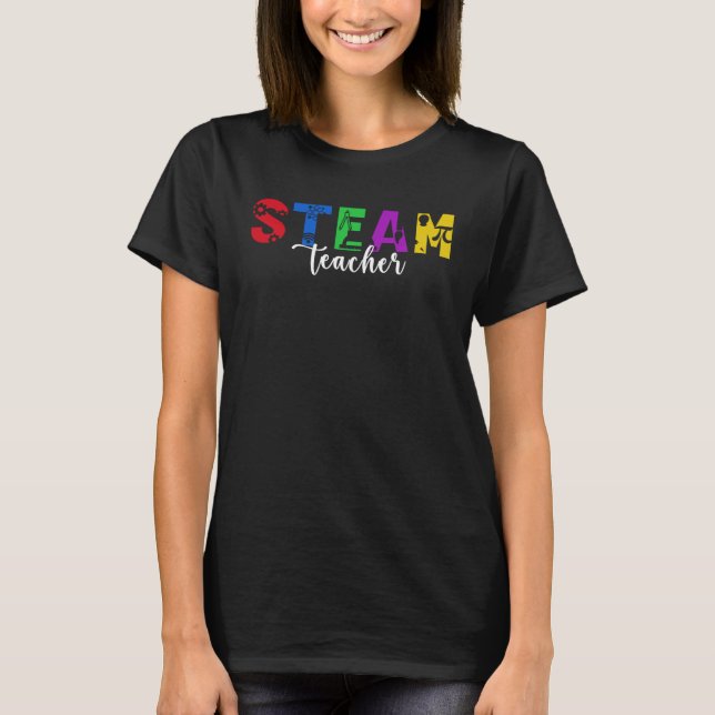 Camiseta Professor STEAM Boho de Engenharia de Tecnologia C (Frente)