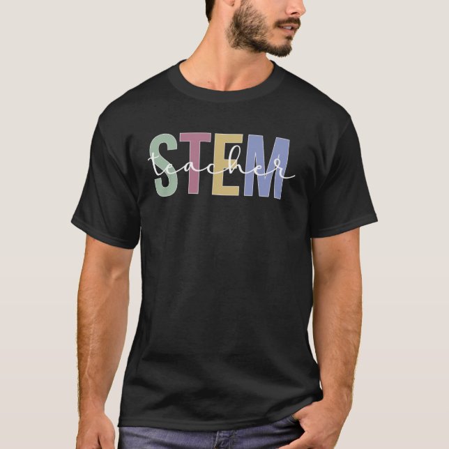 Camiseta Professor STEM Boho Science Technology M (Frente)