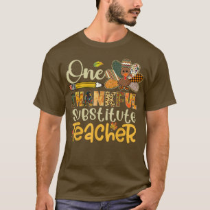 Camiseta Professor substituto de agradecimento Turquia Leop