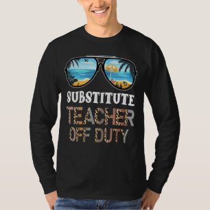 Camiseta Professor substituto de leopardo lenhador de servi