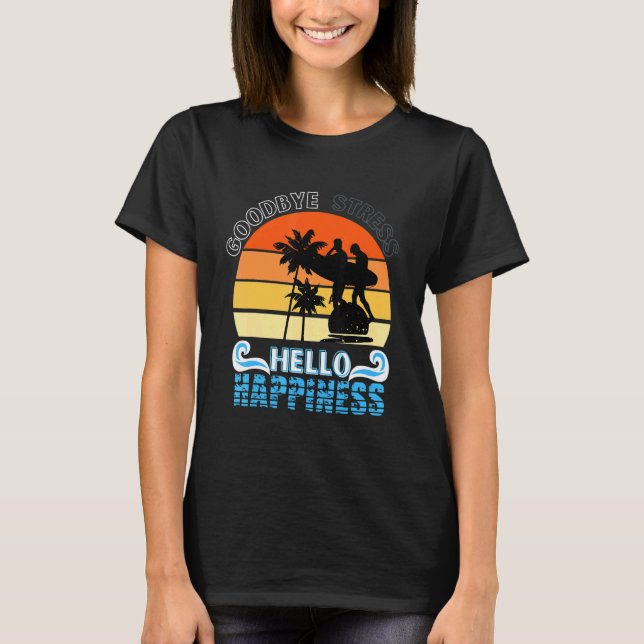 Camiseta Professor Summer Goodbye Stress Alô Feliz Final (Frente)