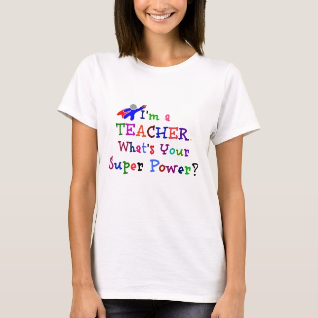 Camiseta Professor super-herói (Frente)