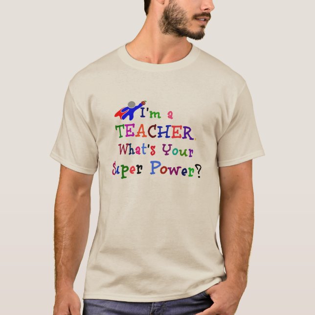 Camiseta Professor super-herói (Frente)