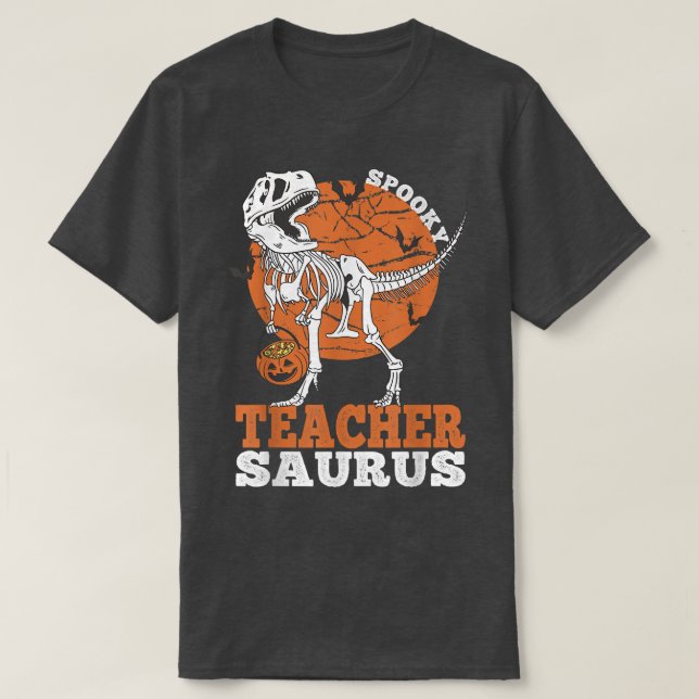 Camiseta Professor Surus Dinosaur Skeleton T rex Pump (Frente do Design)