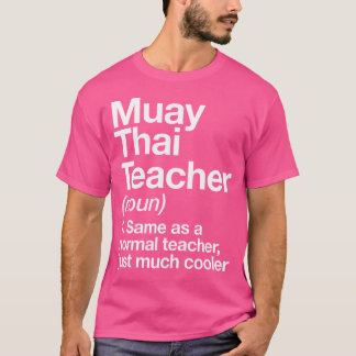Camiseta Professor tailandês Muay Definição Engraçada Artes