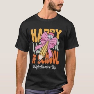 Camiseta Professor Talentoso Feliz Último Dia de Aula Coque